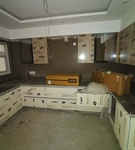 An empty kitchen